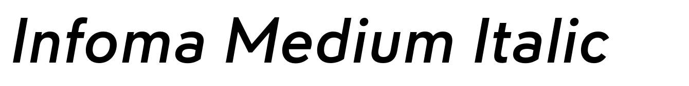 Infoma Medium Italic